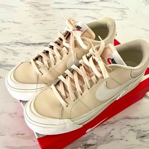 Nike Court Legacy Lift Pearl White Phantom. Size 11 W. Nike box included.